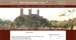 Desktop Screenshot of hotel-lons-foix.com